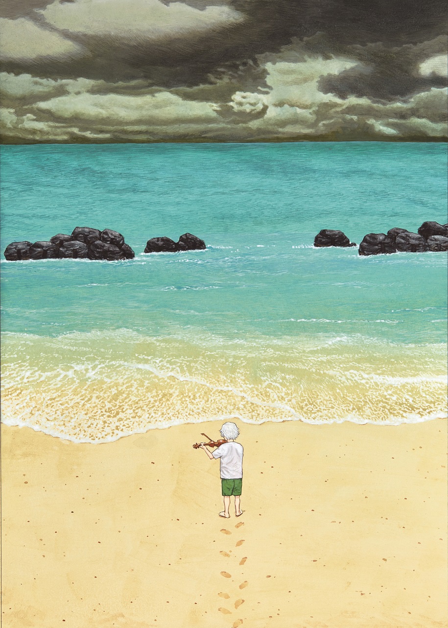 ○永遠星の浜辺　　　絵画原画 公演関連情報】漫画家・映画監督の大友克洋によるイラストの原画展示